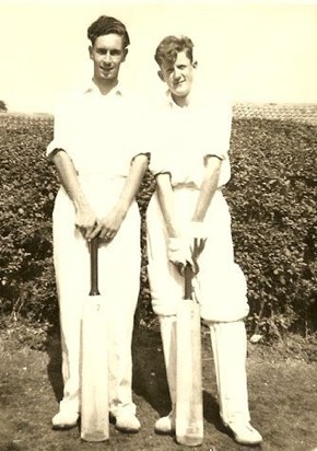 anyone for cricket.. dad and alan