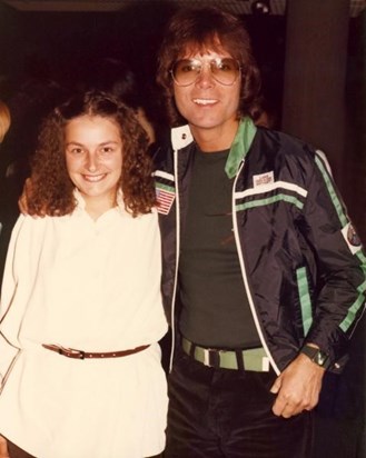 Gill with Cliff Richard - c1975