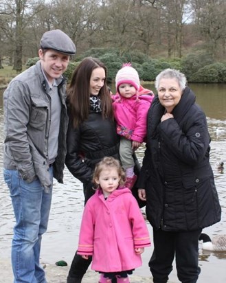 Gill, Ronan, Sarah, Amelia & Isla - Lyme Park - March 2013