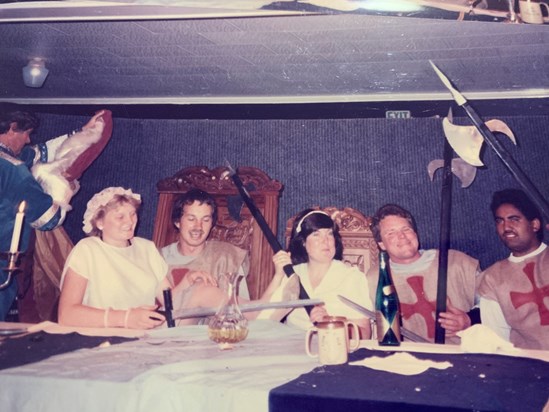 1985. Sir Andrew knight of the rotaract table. 