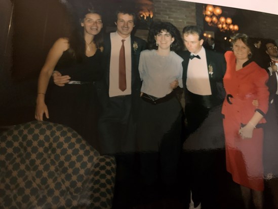 Interota party 1987. Andrew looked good in a tie.
