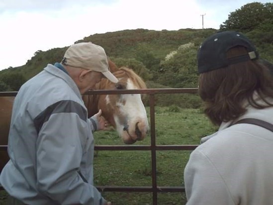 Mum, Dad and Magic the horse