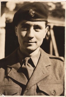 A young James in his National Service days