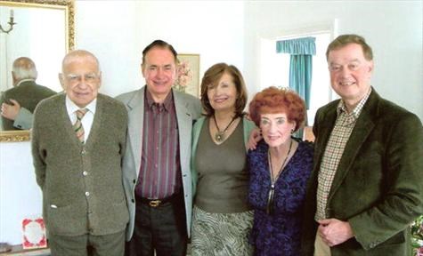With wife Joan and three children, John, Colette, Peter