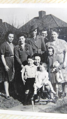 Family together during the 1940s