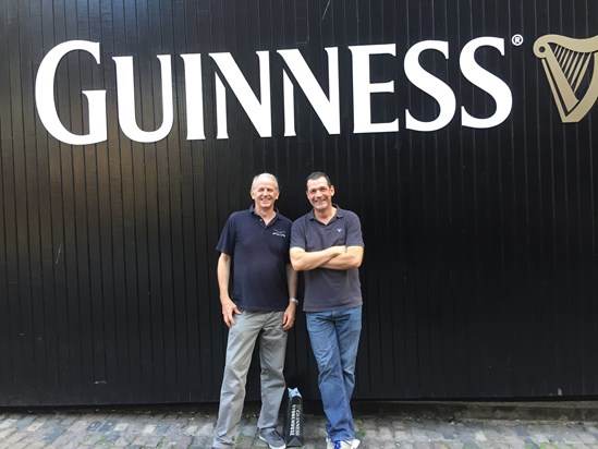 A well deserved Guinness after biking round Ireland