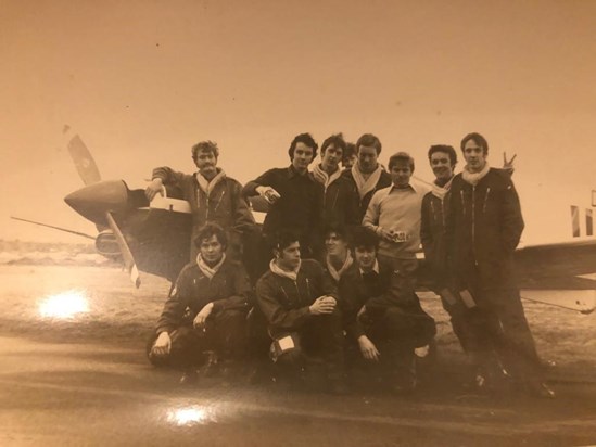 Some more of Kitty's AUAS boys at Dyce airfield sometime in 1975