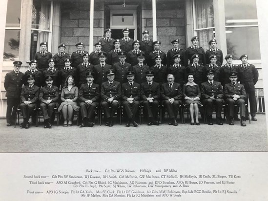 Kitty with her boys AOC inspection and Squadron Photo 1976 at Fairfield House 2