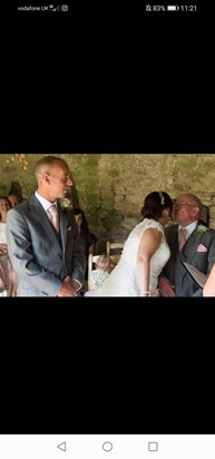 Privileged to give me away on my Wedding Day July 2018