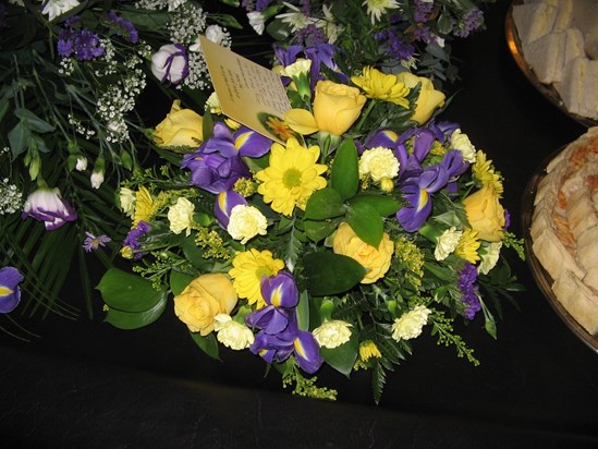 flowers from her funeral