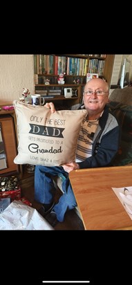 A gift from his granddaughter Emma