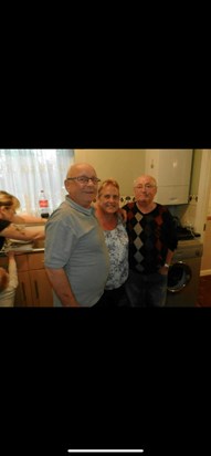 With his Brother Rick & his darling late Sister Sue