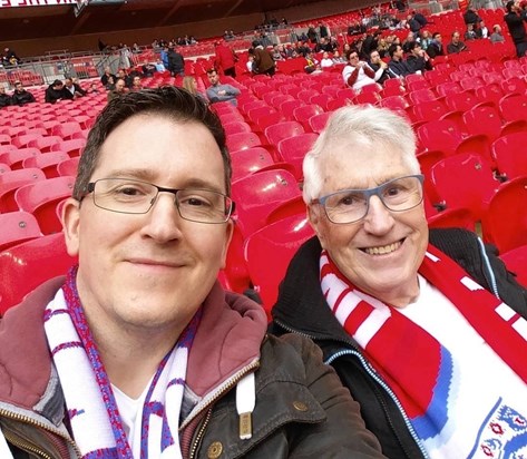 Dad and my first England game