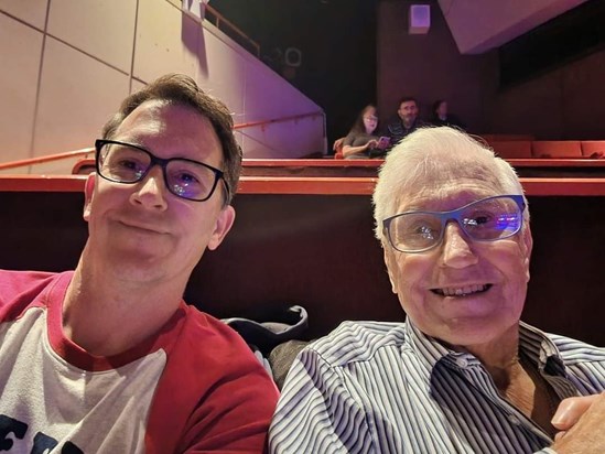 Dad and I watching the Hollies