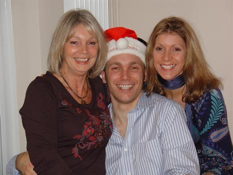Mum, Alex and Neen, Christmas 2005