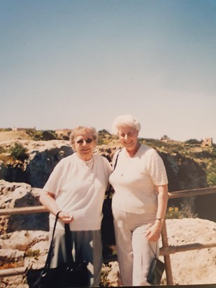 Mum and Joy in Malta.