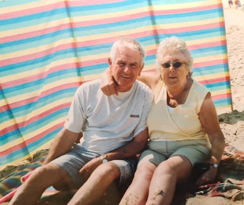 Bill & Jean on Hemsby Beach