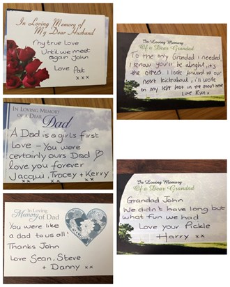 Flower Tribute Cards