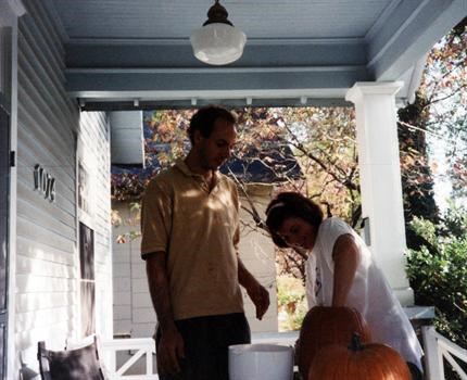 pumpkin carving Oct 1991