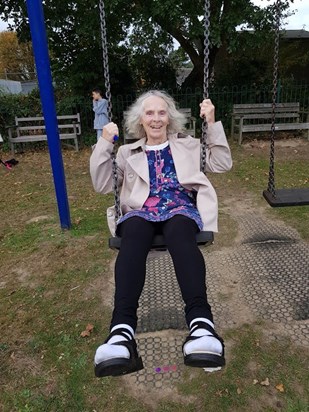 Mum swinging around 