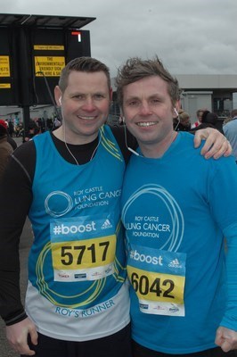Adam & Paul  Silverstone Half Marathon March 2014