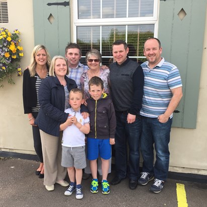 Family Lunch 17th May 2015 in celebration of George's 70th birthday