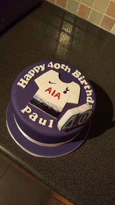 Pauls 40th birthday cake