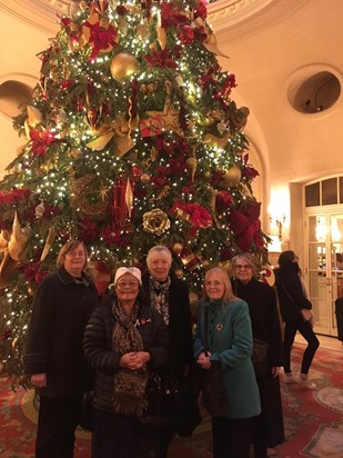 Me,June,Viv,Janie and Pauline at the Ritz