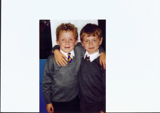 Jamie and David aged 5