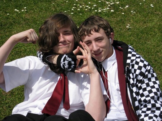Jamie and Sam in Y11