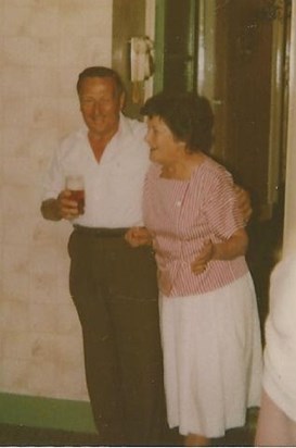 image Doris with her late Brother Bill around July 1987 at 49 Vesta Rd