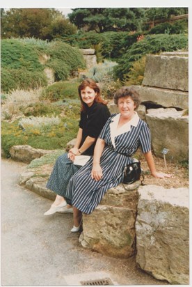 me and mum kew gardens 1987