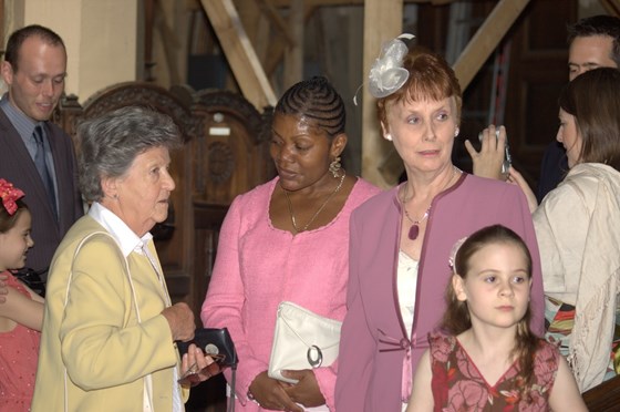 Doris, Valerie, Peggy and Skye at wedding in Bulgaria (2007)