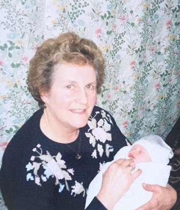 Mum with Georgia when she was only a couple hours old x
