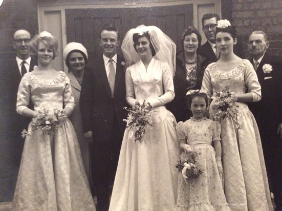 Val and Brian’s wedding 1961 