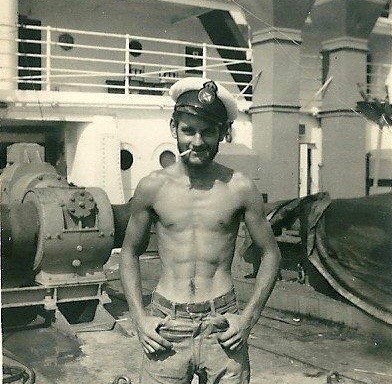 1948 on the Ship Merchant Knight - Looking lithesome