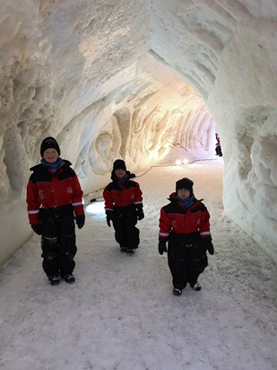 An ice tunnel!