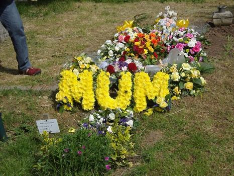 look at all theses flowers she would of been proud