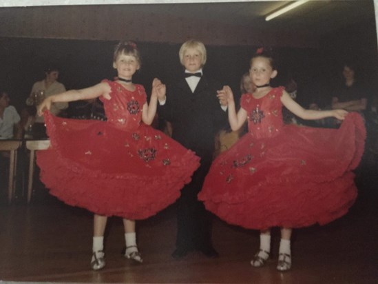 Susan,  Richard and Joanne ballroom dancing 
