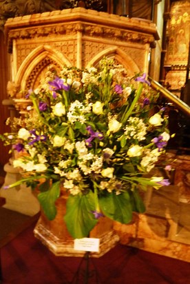 Hugh's flowers 2018 - Christ Church 2 May 