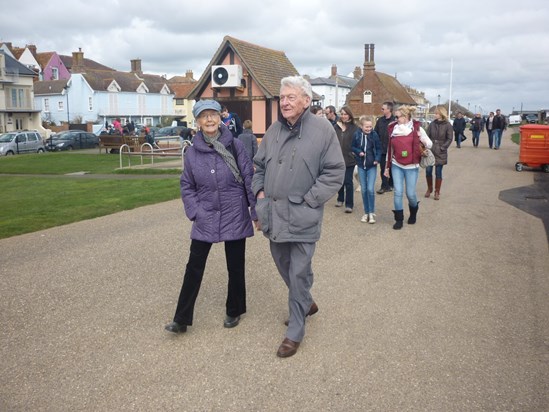At Aldeburgh with the family 2014