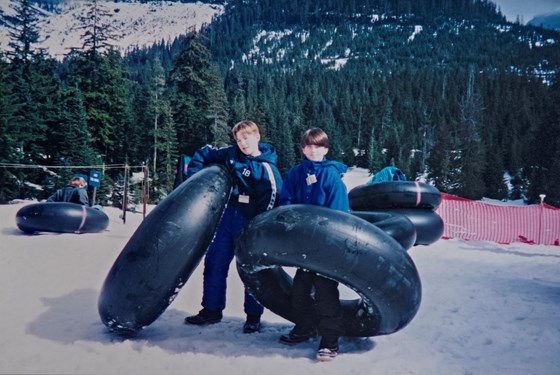 Snowtubing up at Snoqualmie Pass