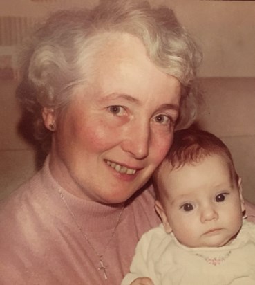 Mum with baby Katie (1980)