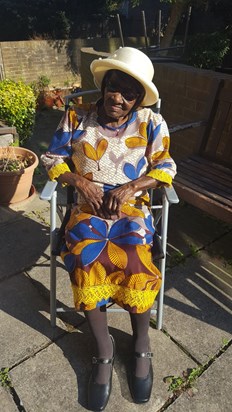 Mom celebrating her 91st birthday in 2018