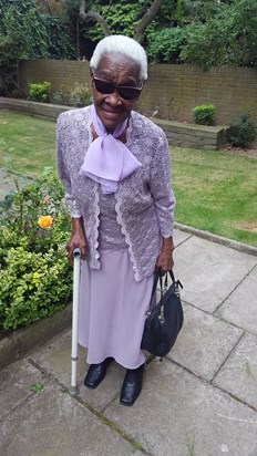 Mom on her 92nd birthday in 2019