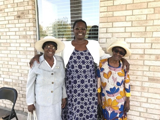 Mom, her twin sister Aunt Agnes and daughter Yvonne