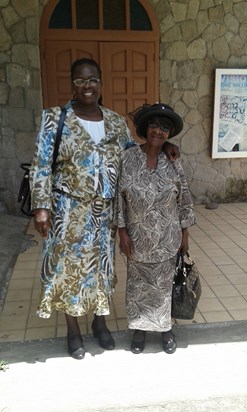 Mom and myself at New Carmel SDA church in 2015