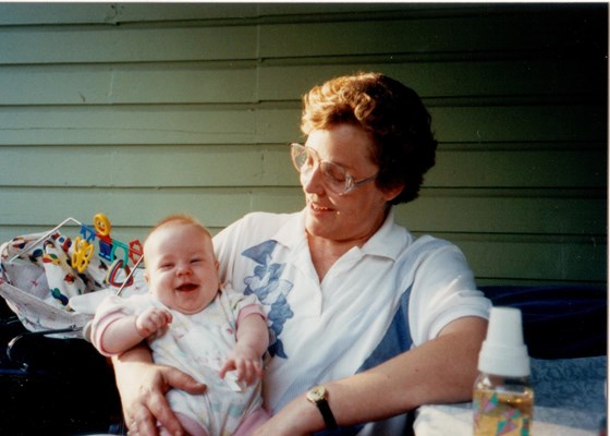 Grandma Diane with baby Deedi