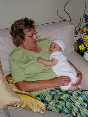 Caleb and Grandma Diane