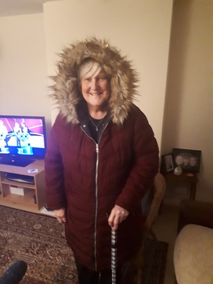 A lovely memory I took when Auntie Pam and my Nanny had a lovely evening together, a catch up, the lovely warm coat that you see, was a present. I took a lovely photo. This is a lovely memory for me as 2 very special ladies share this with me. ♡ xxx